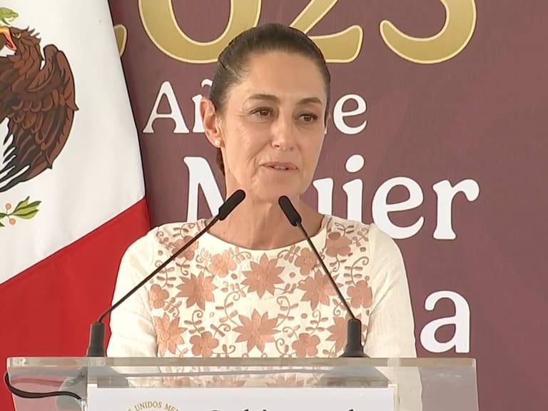 Claudia Sheinbaum, presidenta de México, se pronunció por la paz en Medio Oriente durante una gira por el sureste del país.